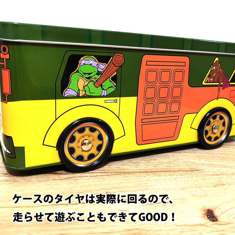 アメリカン レトロ ティッシュケース バス型 タートルズ アメリカン
