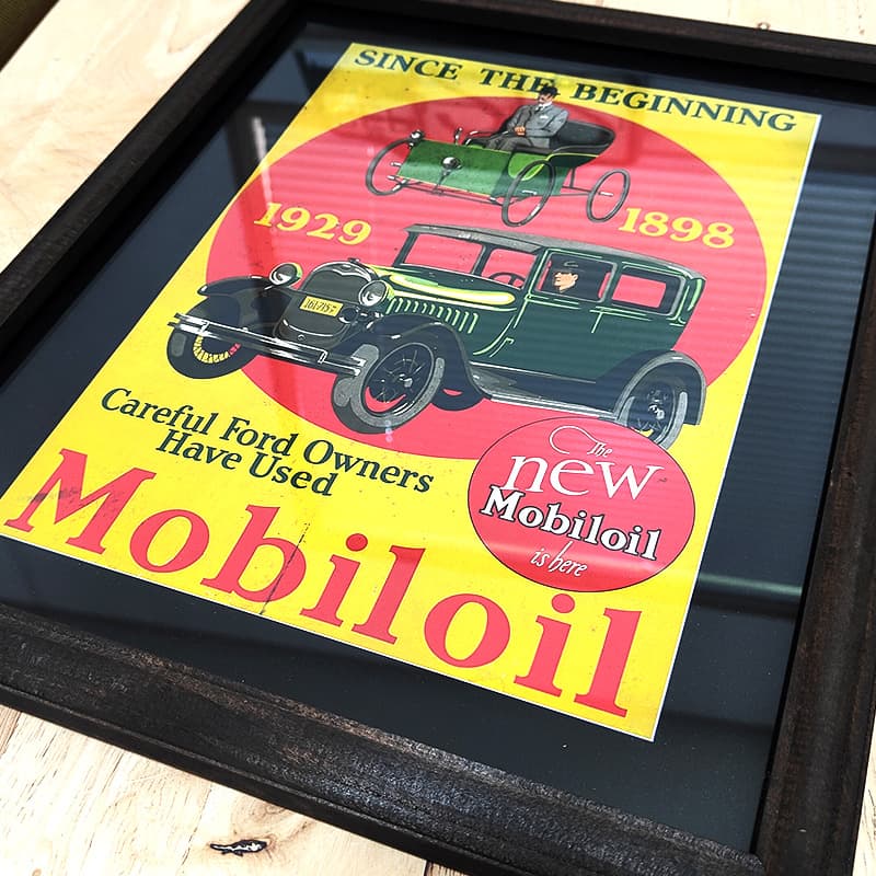 木製 フレームポスター ヴィンテージ CLASSIC CAR アメリカン 雑貨