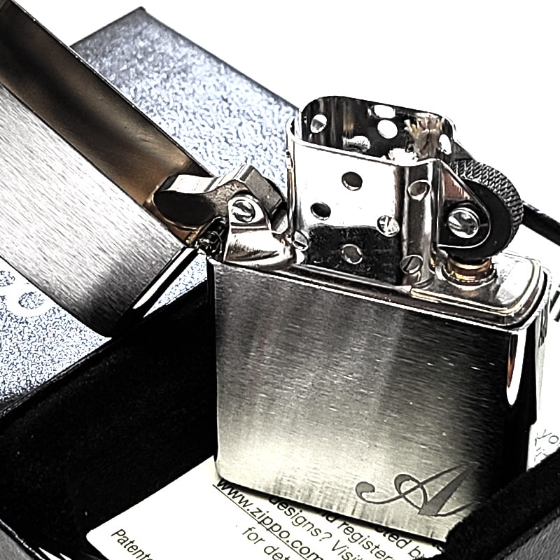 ZIPPO（ジッポー） ライター イニシャル A サテンシルバー ジッポ