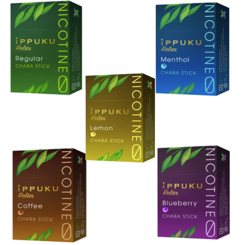 茶葉スティック iPPUKU ニコチンゼロ 禁煙 たばこ代用 5箱セット