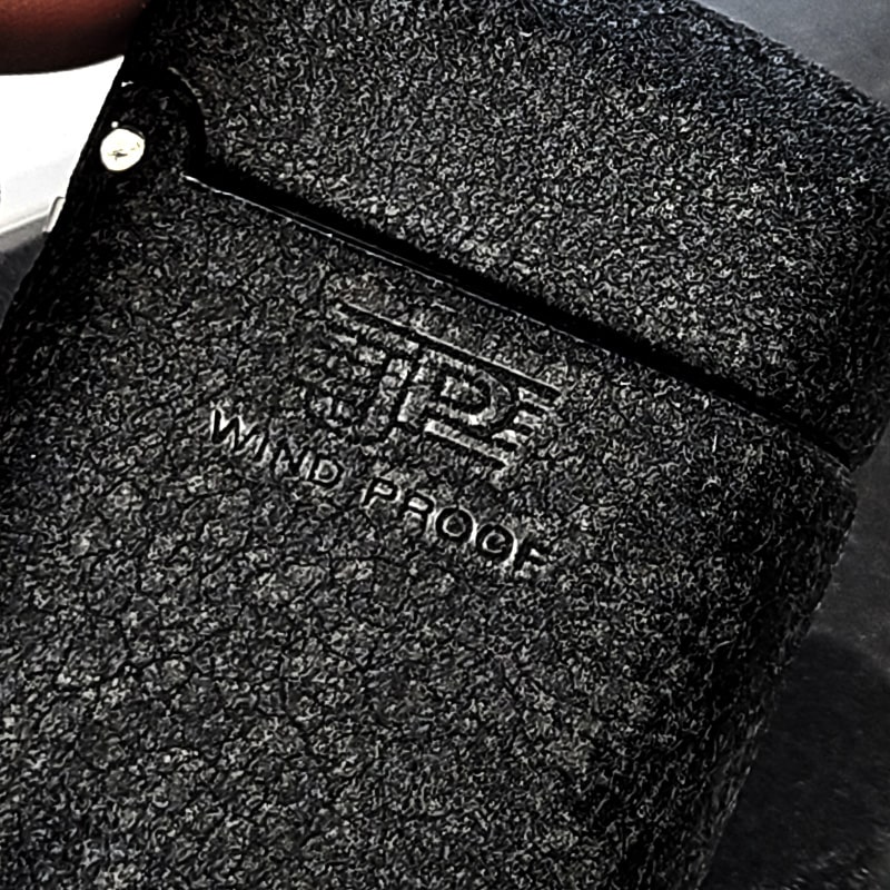 ガスライター かっこいい ターボ JP ブラック クラックル 黒