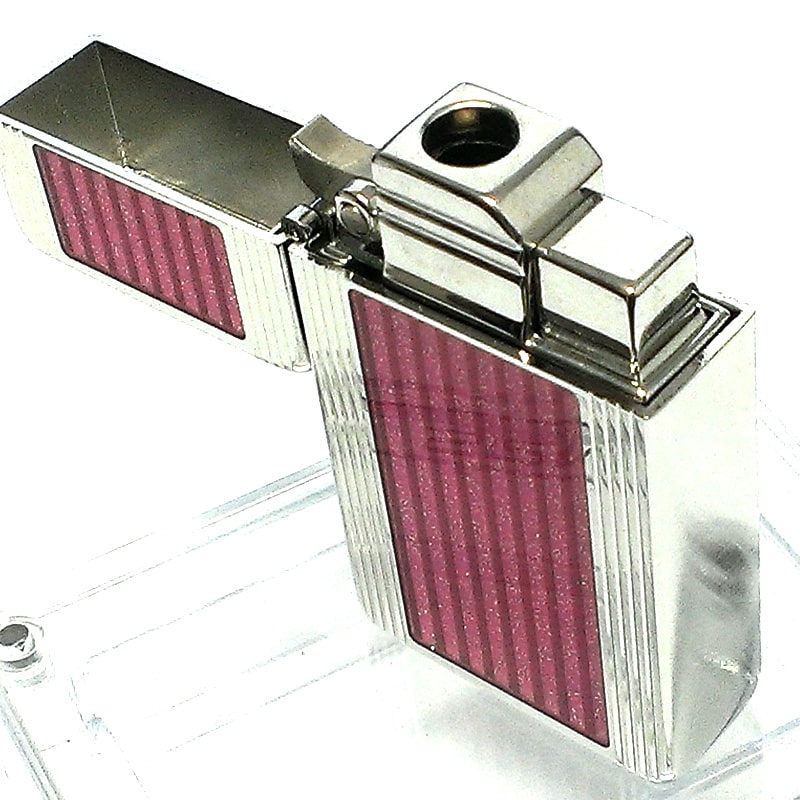 SAROME 訳あり特価 ガスライター サロメ ターボ シルバー ピンク