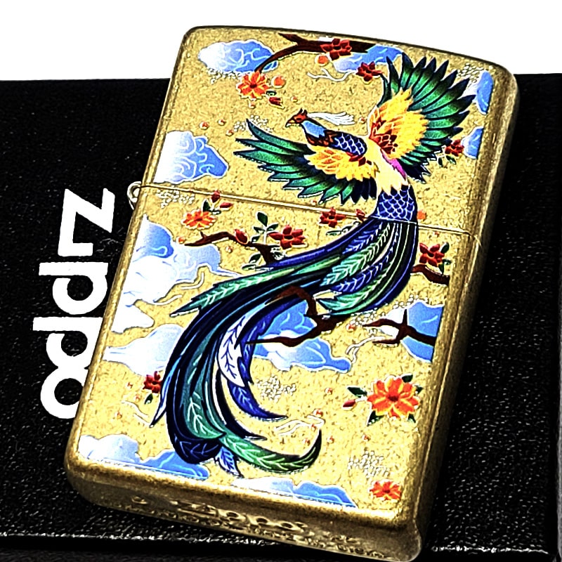ZIPPO（ジッポー） ライター 鳳凰 和柄 着物 ブラスバレル仕上げ