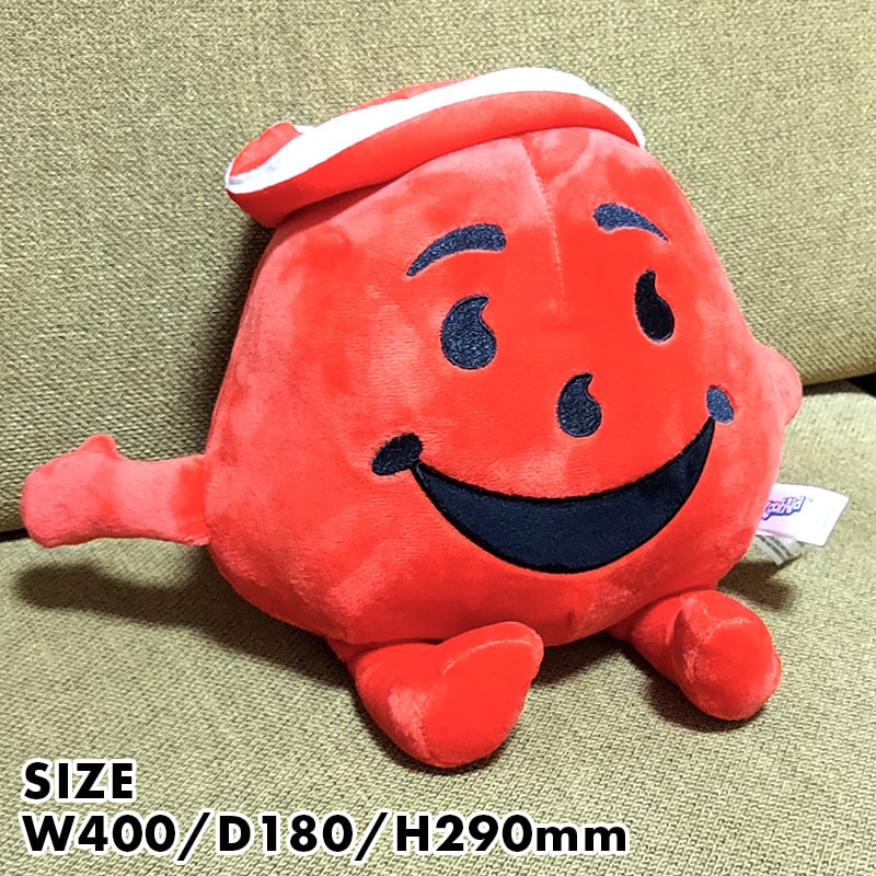 ぬいぐるみ クールエイドマン 10インチ レッド アメリカン 雑貨 KOOL AID 可愛い マスコット 子供 インテリア キャラクター｜hayamipro｜02