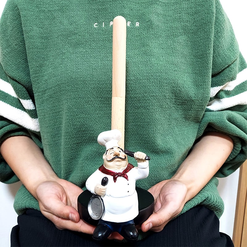 アメリカン レトロ ペーパーホルダー フレンチシェフ おじさん 可愛い