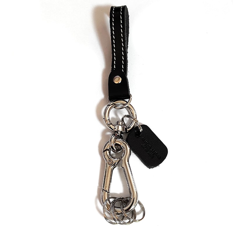 栃木レザー キーリング カラビナ キーフック 牛革 日本製 キーホルダー