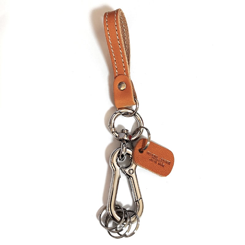 栃木レザー キーリング カラビナ キーフック 牛革 日本製 キーホルダー