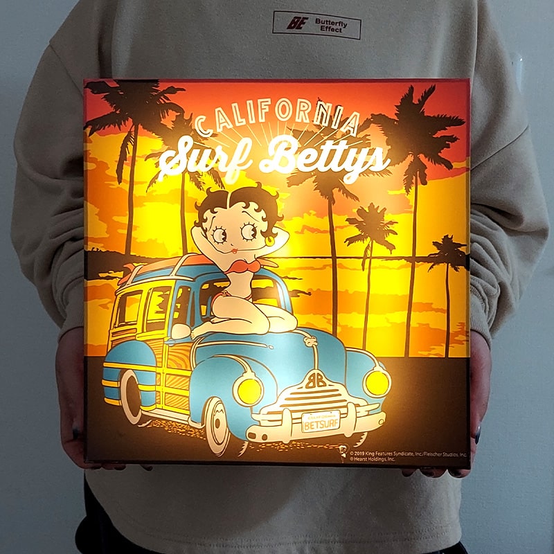 BETTY BOOP（ベティ ブープ） LEDライト インテリア 壁掛け 可愛い