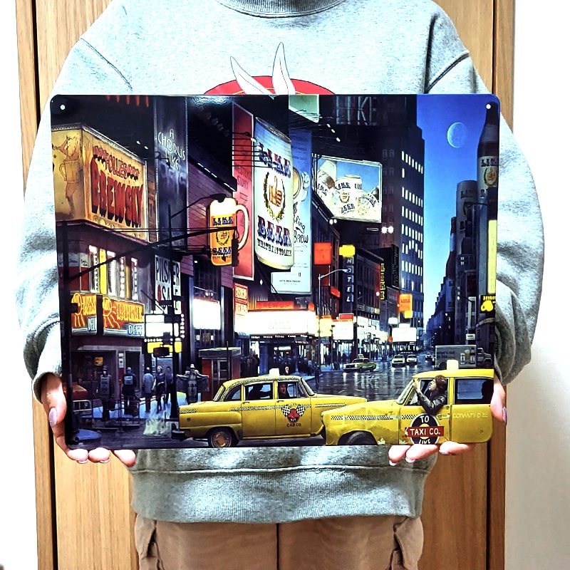 アメリカン レトロ メタルサイン 風景 レトロ ブリキ看板 ライクビア