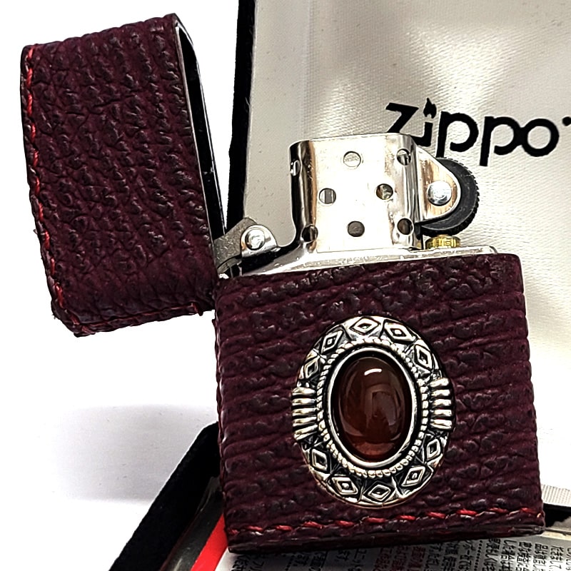 ZIPPO 赤、グレーベロアケース 9個 【公式通販】