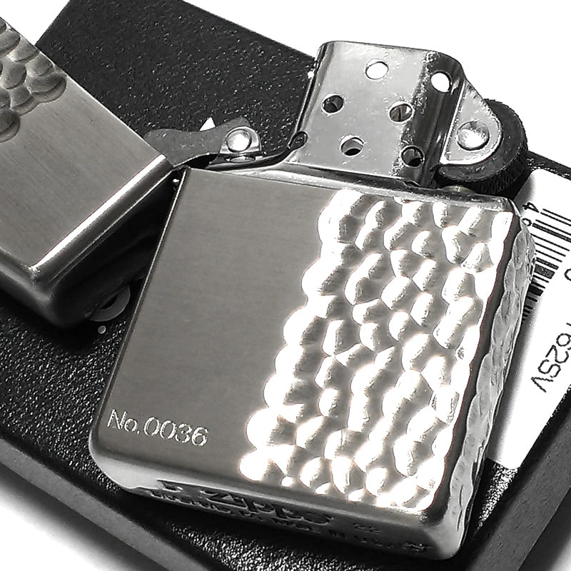 ZIPPO ライター 限定 アーマー 4面ハンマートーン ジッポ シリアル