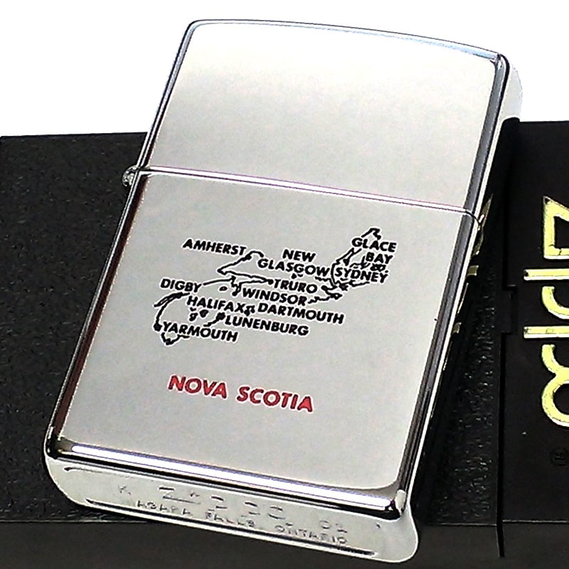 ZIPPO カナダ製 2001年製 オンタリオ製 ノバスコシア州 地図 廃盤 レア ジッポ ライター 珍しい 未使用品 絶版 ヴィンテージ シルバー  : map-nova-scotia005 : Zippoタバコケース喫煙具のハヤミ - 通販 - Yahoo!ショッピング