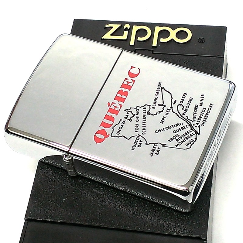 ZIPPO カナダ製 1995年製 ケベック州 オンタリオ製 地図 廃盤 