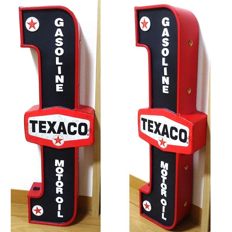 アメリカン レトロ マーキーサインライト TEXACO ガレージ 看板