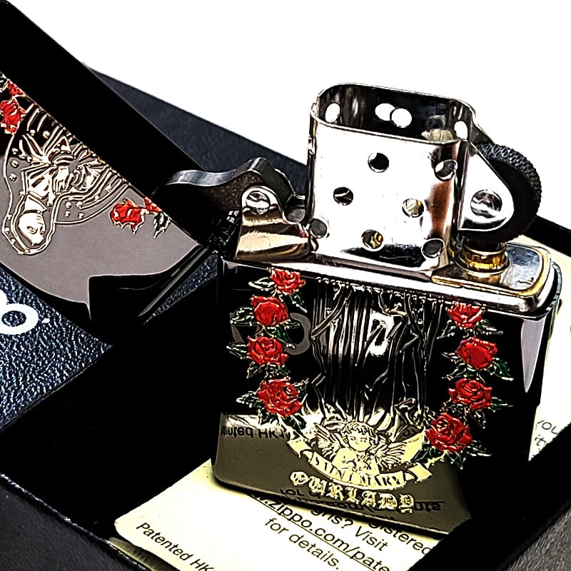 ZIPPO（ジッポー） ライター おしゃれ マリア＆ローズ 彫刻 ジッポ