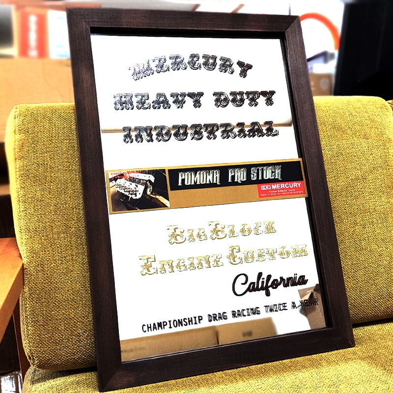 MERCURY（マーキュリー） パブミラー 鏡 おしゃれ Big Block Engine