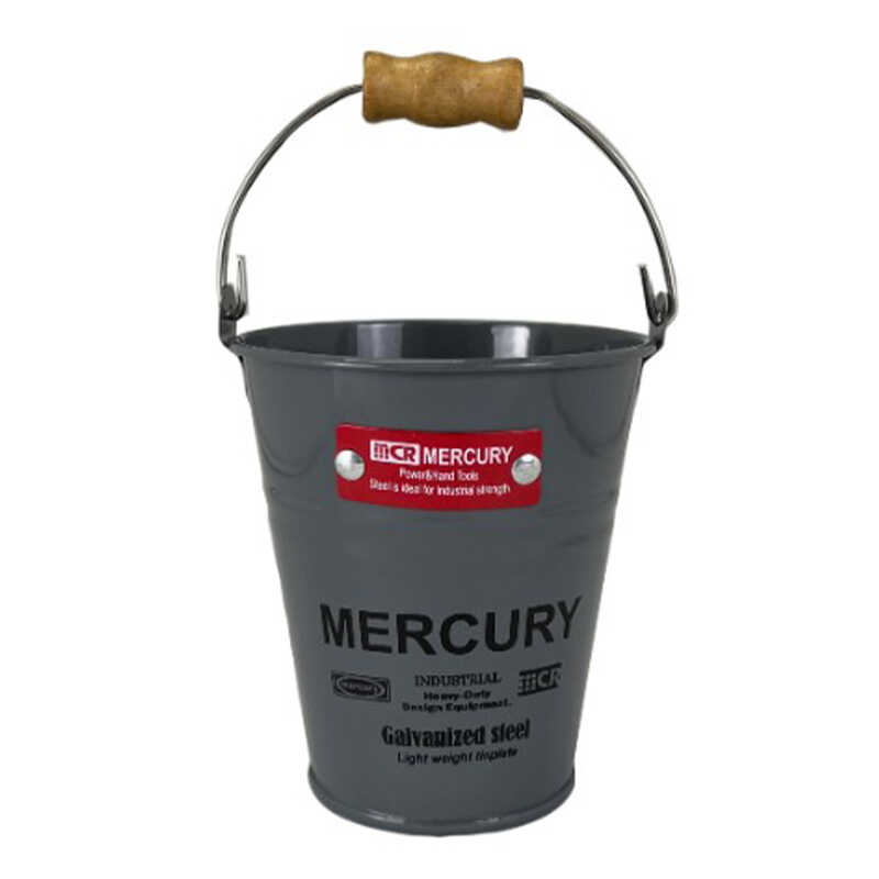 MERCURY（マーキュリー） ミニバケツ おしゃれ ペン立て 選べる レッド
