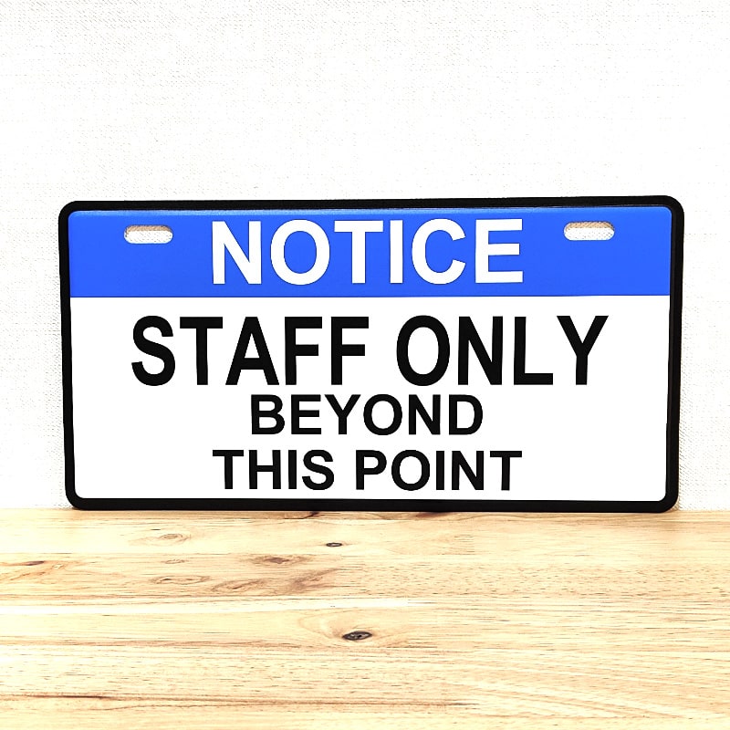 アメリカン レトロ 看板 サインプレート 目立つ ディスプレイ NOTICE