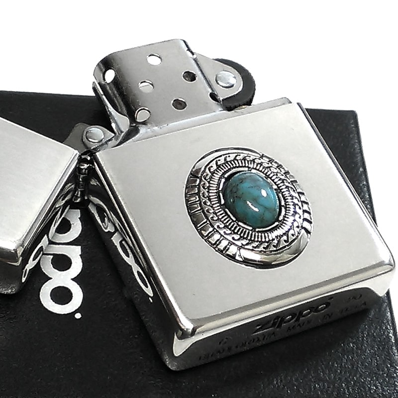 ZIPPO ターコイズメタル 限定ジッポ ライター ターコイズ シルバー 