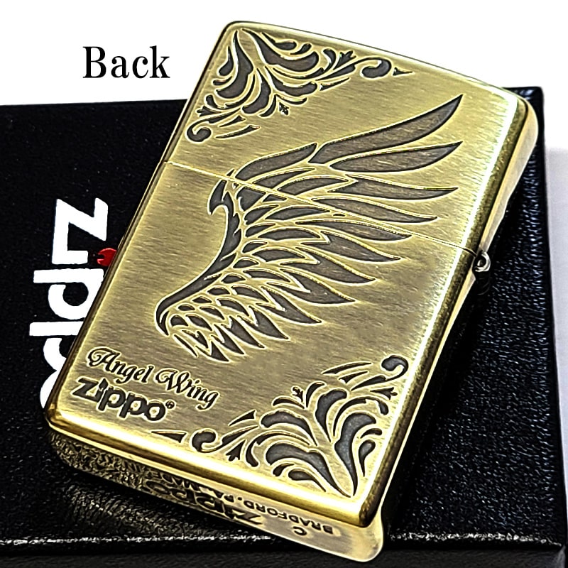 ZIPPO（ジッポー） ライター 天使の羽 メタルシェルウイング ブラス