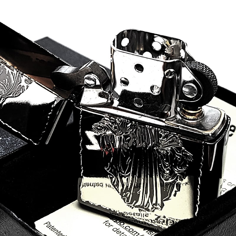 ZIPPO（ジッポー） 聖母マリア様 シルバー×ブラックニッケル ジッポ