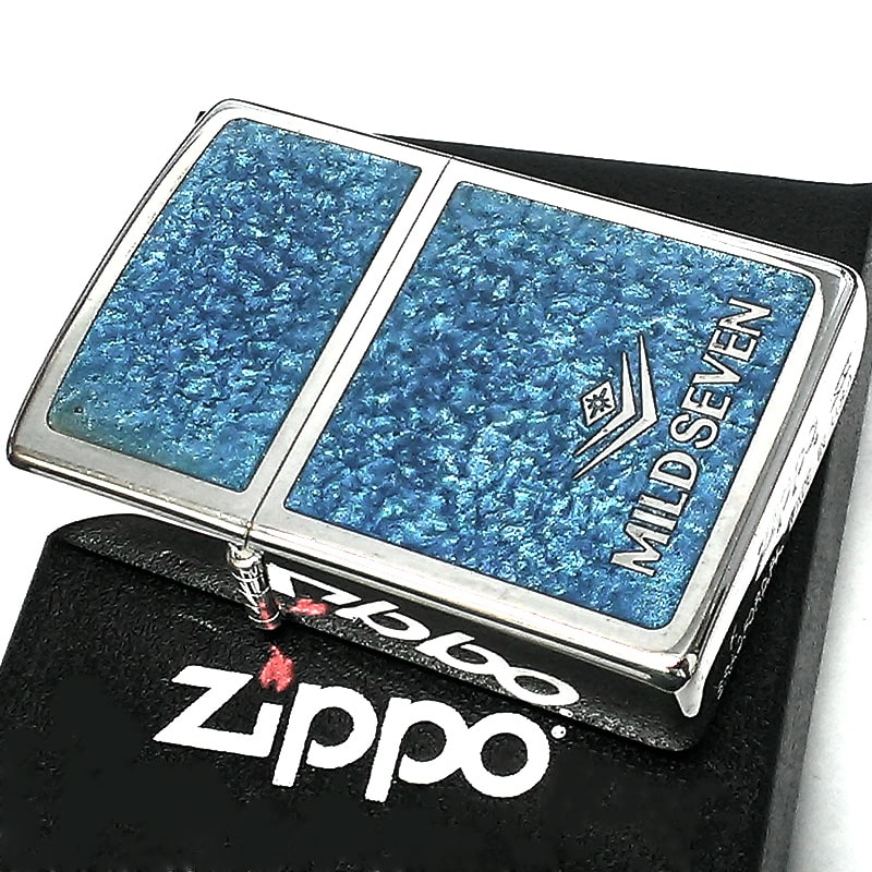 ZIPPO レア MILD SEVEN 1999年製 絶版 ジッポ ライター ロゴ ブルーエポ 両面加工 珍しい おしゃれ マイルドセブン たばこ  かっこいい : mildseven : Zippoタバコケース喫煙具のハヤミ - 通販 - Yahoo!ショッピング