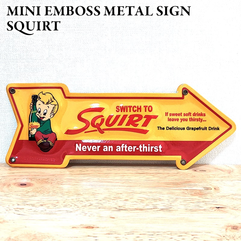 1960’s SQUIRT スクワート ビンテージ 両面 看板 スコアボード miniemboss-squirt1.jpg