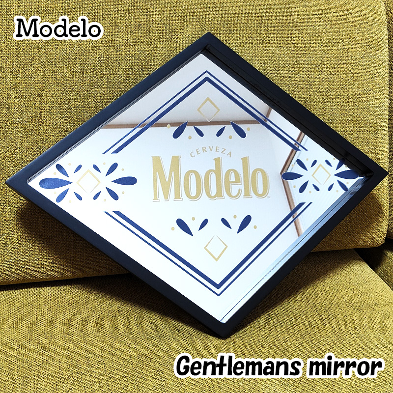 鏡 アメリカン モデロ ジェントルマンズミラー 壁掛け Modelo おしゃれ modelo-tile-art-