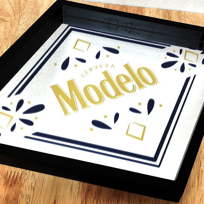 鏡 アメリカン モデロ ジェントルマンズミラー 壁掛け Modelo おしゃれ modelo-tile-art-