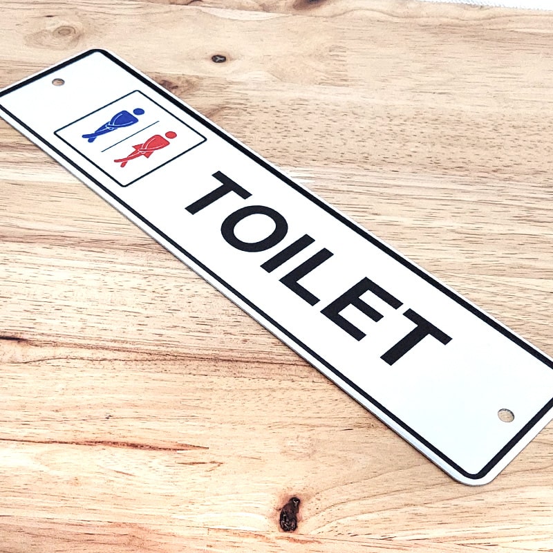 アメリカン レトロ 看板 トイレ メッセージプレート TOILET 案内