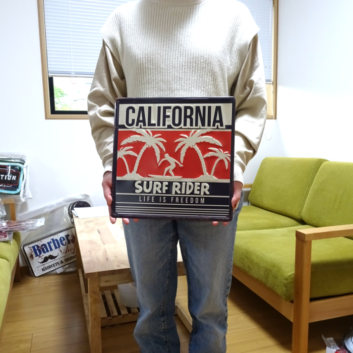 アメリカン ブリキ看板 CALIFORNIA カリフォルニア サーフィン