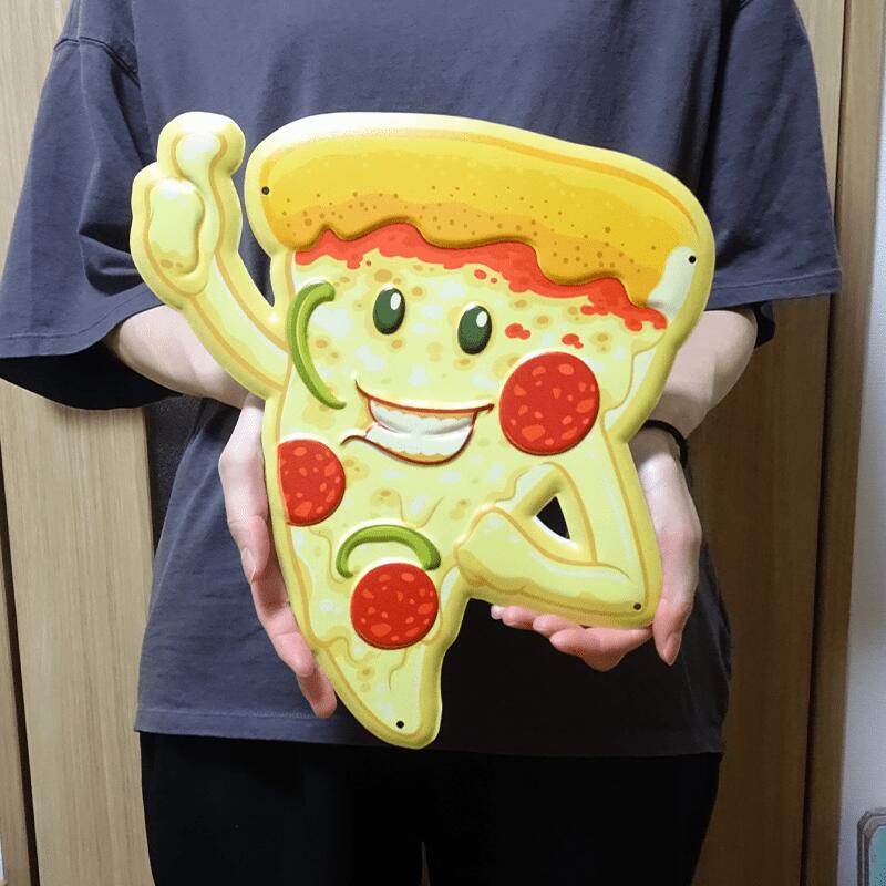 アメリカン レトロ ブリキ看板 ピザ エンボスプレート Mr. Pizza
