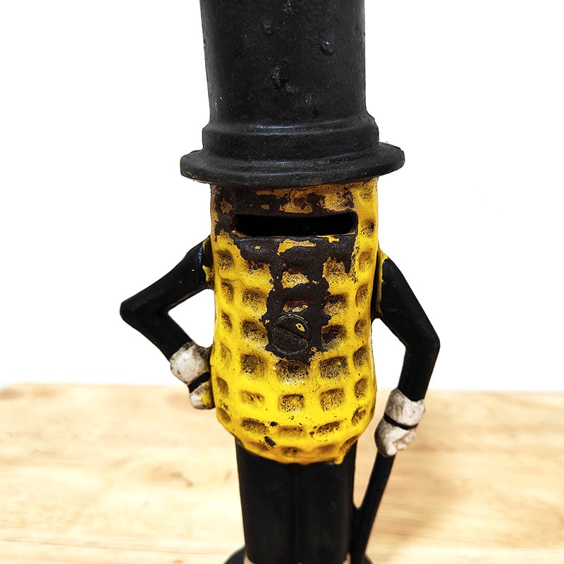 アメリカン レトロ キャストアイアン 貯金箱 ミスターピーナッツ 鋳鉄  