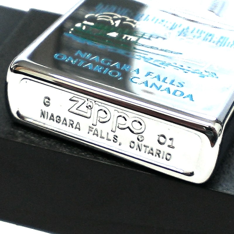 ZIPPO ライター カナダ製 2001年製 ナイアガラの滝 オンタリオ製 廃盤