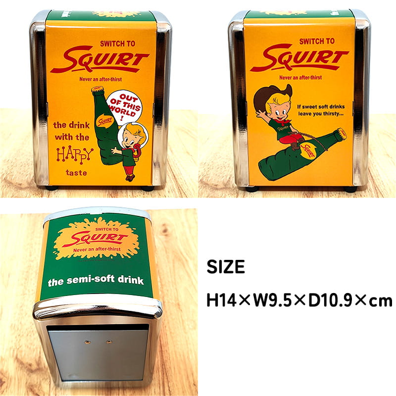 ナプキンホルダー Squirt 紙ナプキン入れ かわいい アメリカン