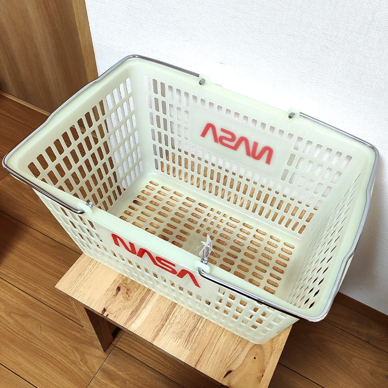 NASA 買い物かご ショッピングバスケット 蓄光 レジ かご 光る 大きい
