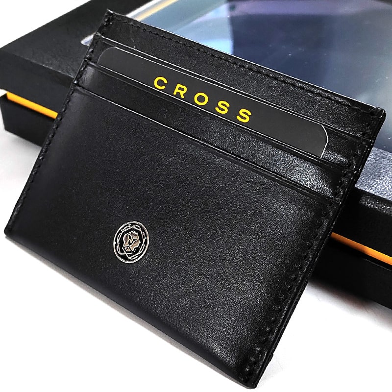 CROSS ブラックボールペン ギフトボックス付き CROSS ボールペン カードケース付BOX クロス ギフトセット