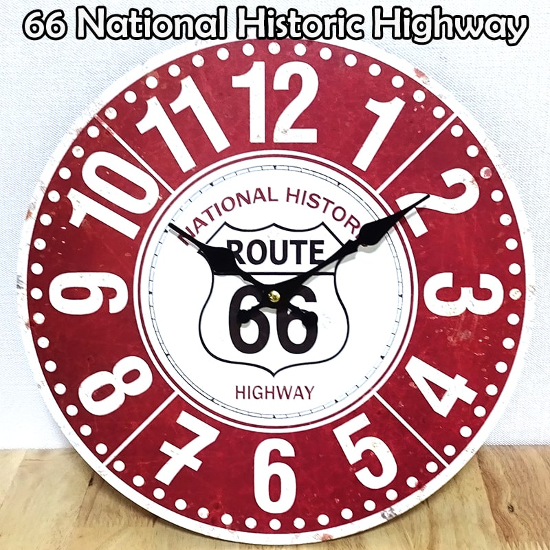 掛時計 ビンテージ 66 National Historic Highway antique