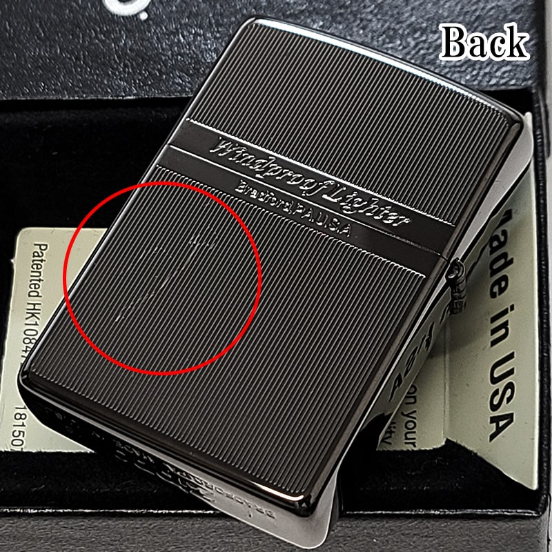 ZIPPO（ジッポー） ライター 訳あり一点物 ローズウッド ネオブラック