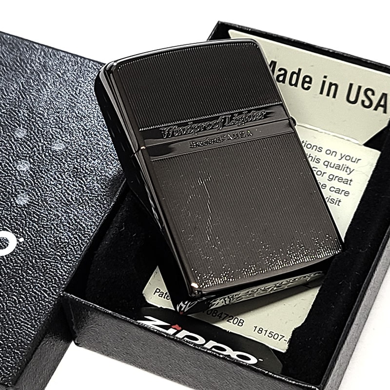 ZIPPO（ジッポー） ライター 訳あり一点物 ローズウッド ネオブラック