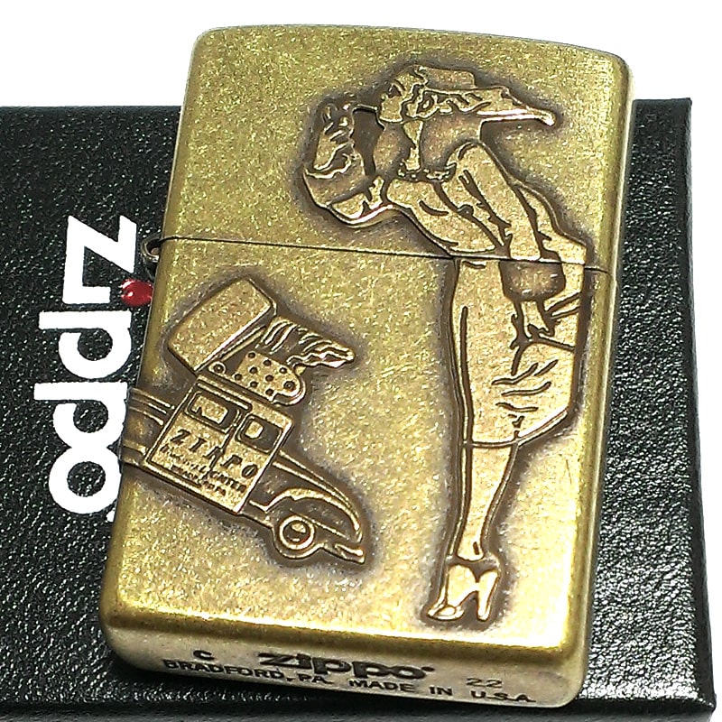 ZIPPO オールドメタル ウィンディ ジッポ ライター かわいい 立体