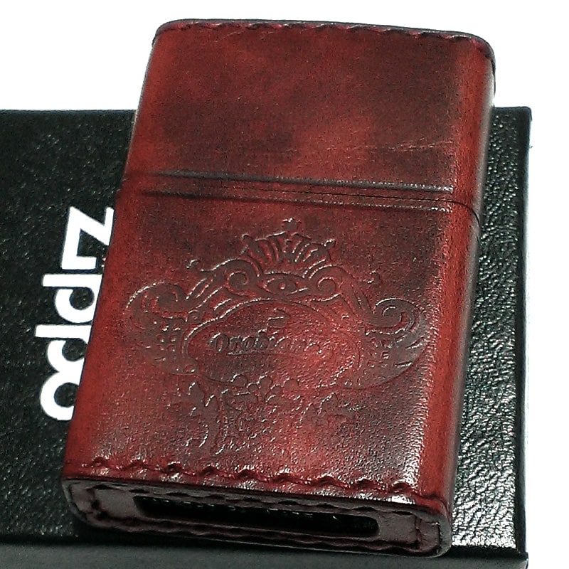 ZIPPO ライター ブランド ジッポ オロビアンコ ダメージ レッド