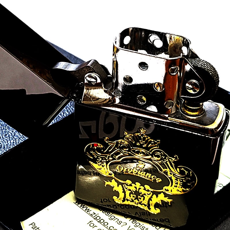 ZIPPO（ジッポー） ZIPPO Orobinco ニッケルブラック＆ゴールド
