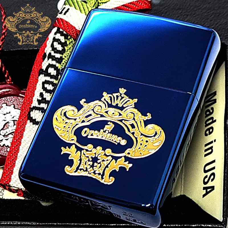 ZIPPO 青ベロアケース 8個 Zippo ジッポー レギュラー チタニューム