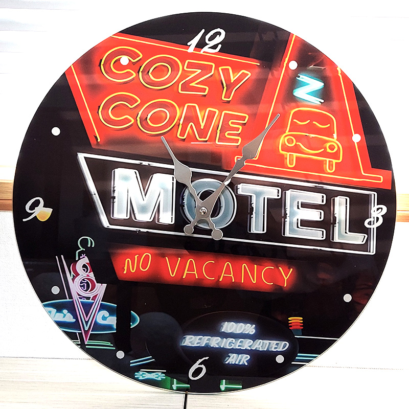 アメリカン レトロ 掛時計 かっこいい ガラス ウォールクロック COZY