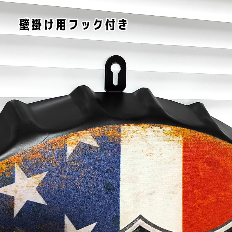 アメリカン レトロ Route66 ブリキ看板 おしゃれ 星条旗 ボトル
