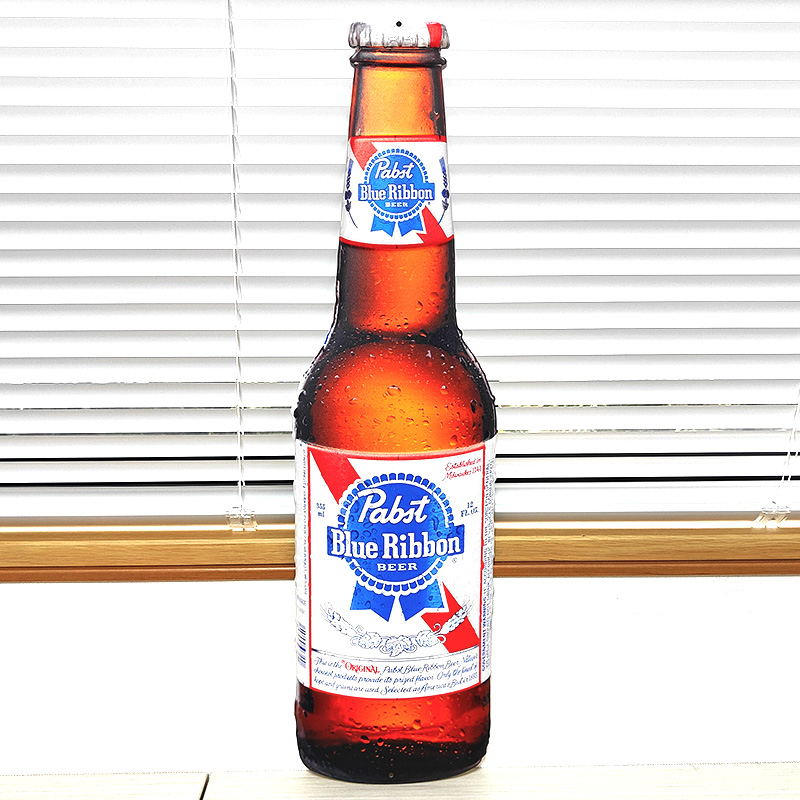 アメリカン レトロ ブリキ看板 パブストブルーリボン ビール 大型