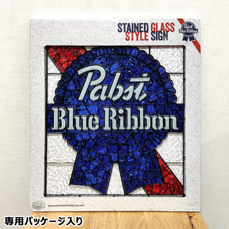 アメリカン レトロ ステンドグラス スタイル プラスチックサイン