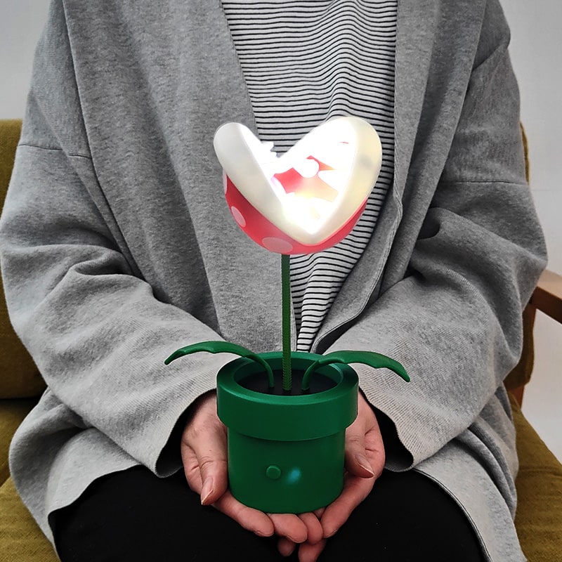 パックンフラワー ミニ ライト スーパーマリオ ゲーム 雑貨 光る