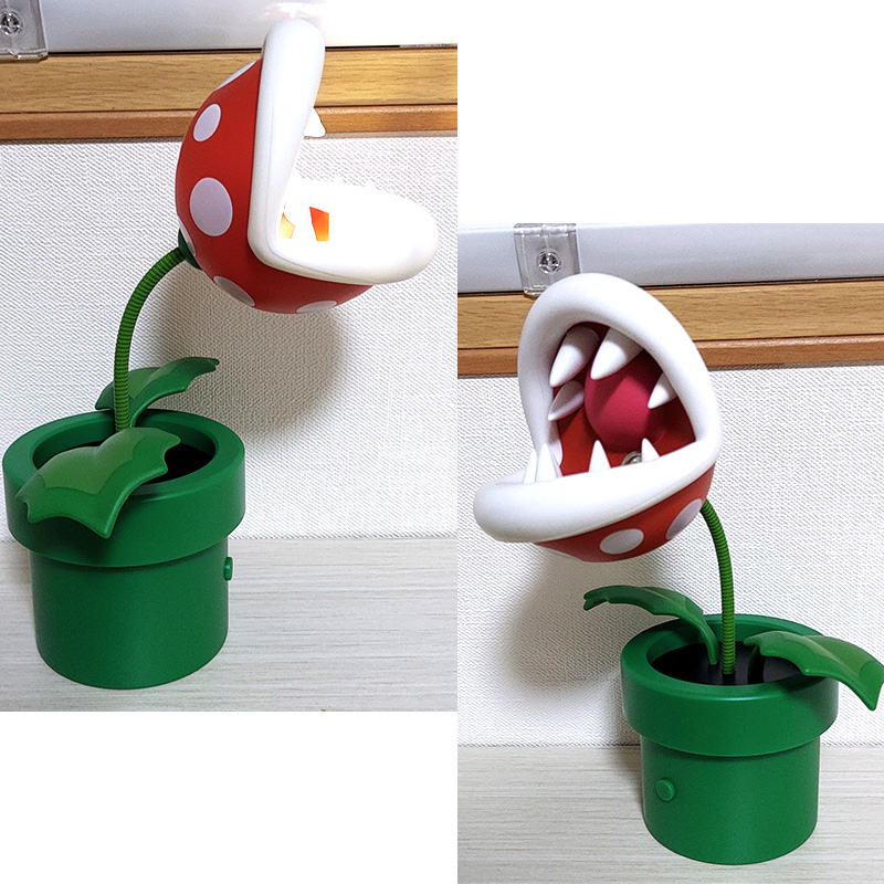 パックンフラワー ミニ ライト スーパーマリオ ゲーム 雑貨 光る